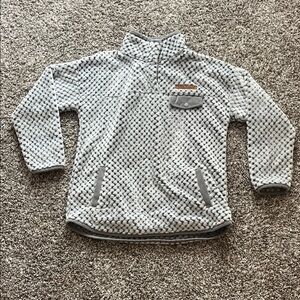 Simply Southern Gray and White Textured Pullover